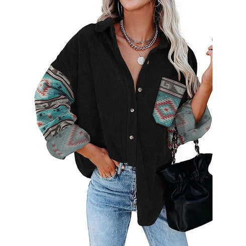 Printed Shirt Loose Jacket